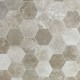 Dalle en Travertin Turc Hexagone de 30 cm MIX 1er choix (beige nuancé)