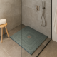 Bac à douche en Ardoise Gris vert 900x900x30 mm